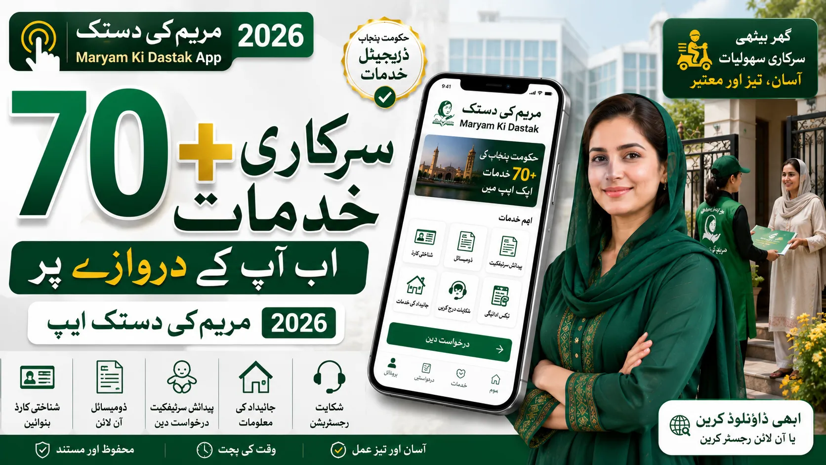 Maryam Ki Dastak App 2026 – Online Registration, Services and Benefits
